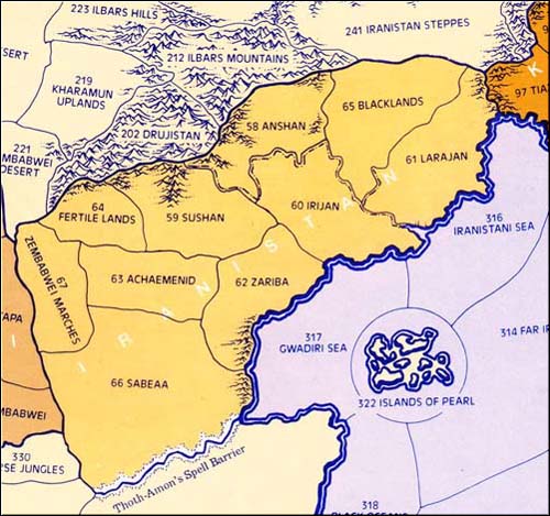 The provinces of Iranistan