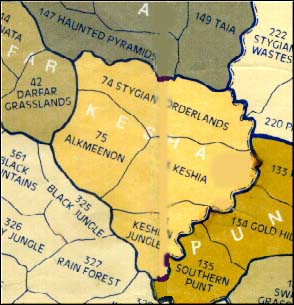 The provinces of Keshan